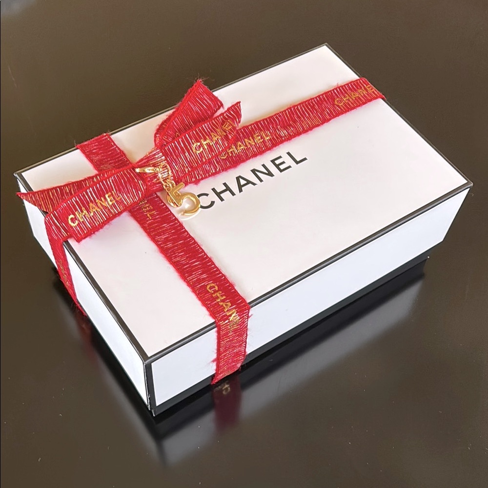 Chanel Gift Box + Charm & Ribbon